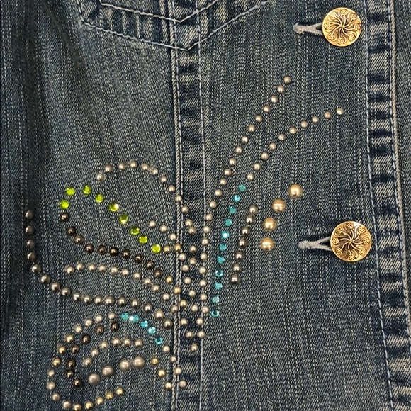 NWT V Cristina Studded Denim Jacket - Picture 7 of 7